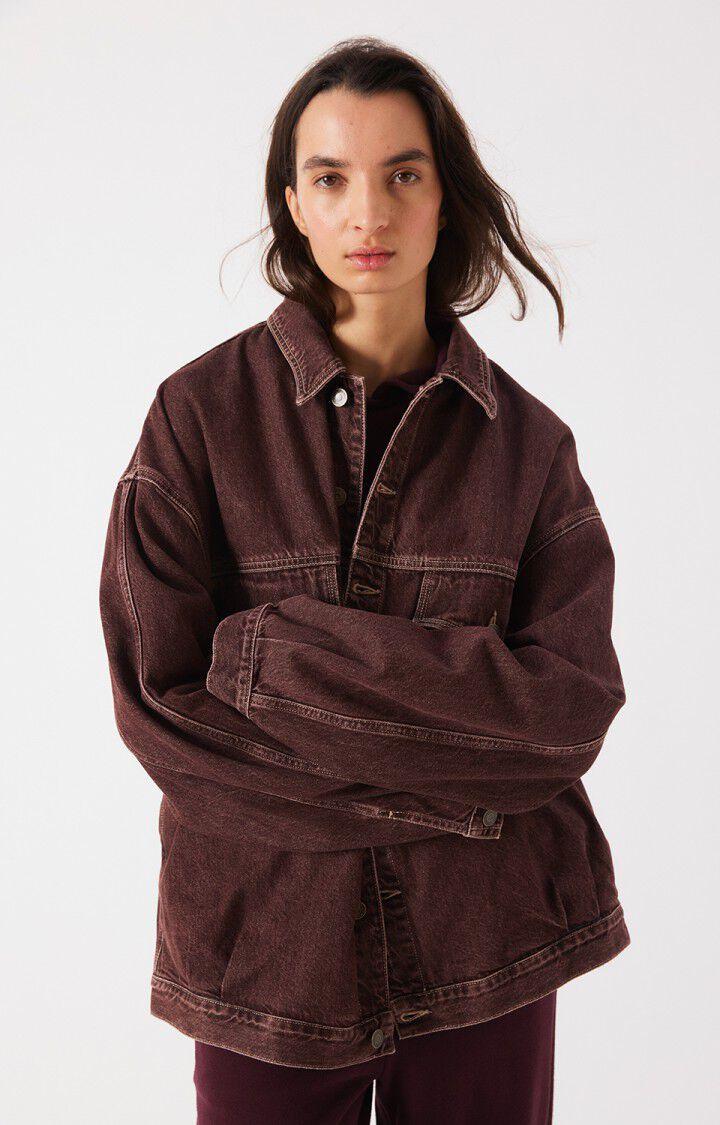 American Vintage Oshow raisin Jeansjacke Unisex bordeaux